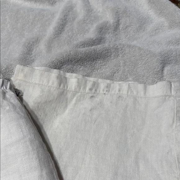Hot Cotton White Wide Leg Pants in Soft Cotton - Picture 3 of 5